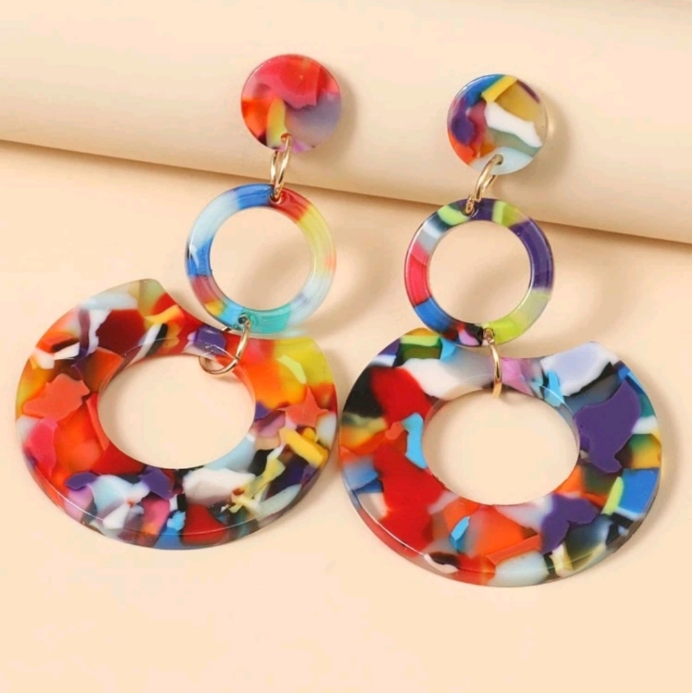 Mod Multicolor Earrings
